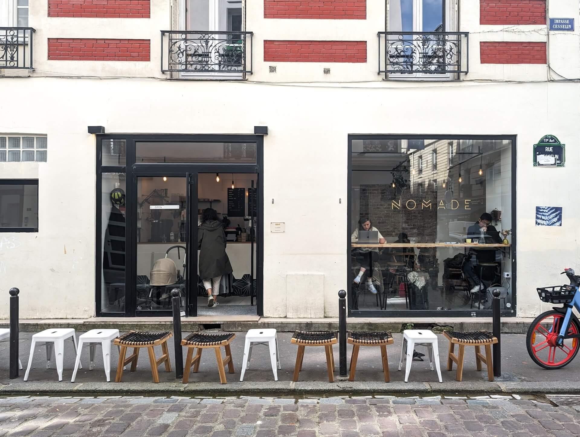 Specialty Coffee Nomade café, in Paris, France